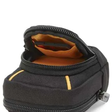 Amazon Basics Medium Point and Shoot Camera Case, Interior dimension 4.29 x 2.52 x 0.91 Inches, (Fits devices - 2.4 x 1 x 4 inches), Black, Solid