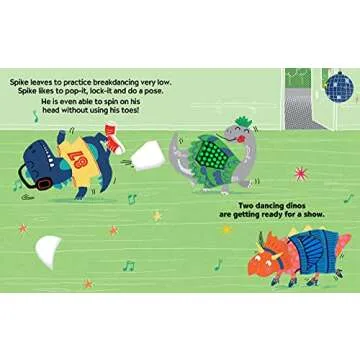 Five Dancing Dinosaurs Board Book - Silicone Fun for Kids