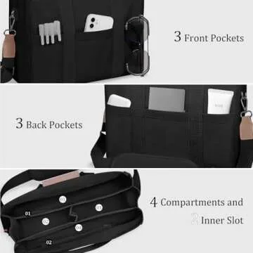 Stylish JIECH Canvas Tote Bag for Everyday Organization