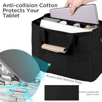 Stylish JIECH Canvas Tote Bag for Everyday Organization