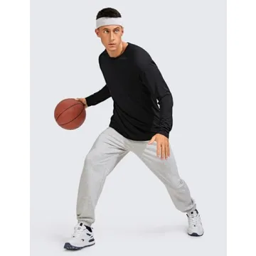 CRZ YOGA Men's Lightweight Long Sleeve Workout Shirt