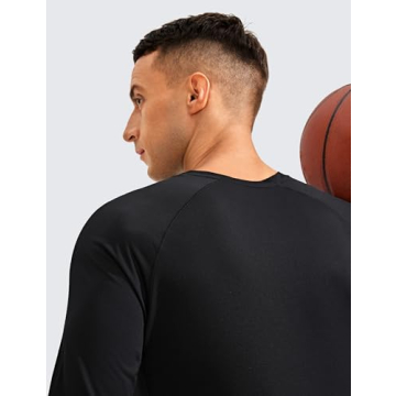 CRZ YOGA Men's Lightweight Long Sleeve Workout Shirt