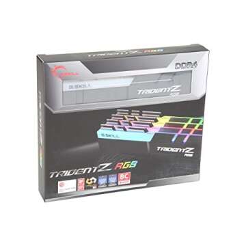 G.SKILL TridentZ RGB Series 32GB (4 x 8GB) 288-Pin DDR4 3600MHz Desktop Memory Model F4-3600C19Q-32GTZRB