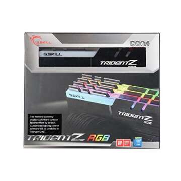 G.SKILL TridentZ RGB Series 32GB (4 x 8GB) 288-Pin DDR4 3600MHz Desktop Memory Model F4-3600C19Q-32GTZRB