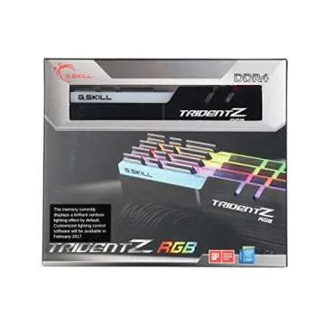 G.SKILL TridentZ RGB Series 32GB (4 x 8GB) 288-Pin DDR4 3600MHz Desktop Memory Model F4-3600C19Q-32GTZRB