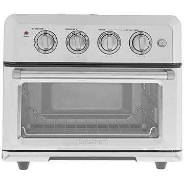 Cuisinart Convection Toaster Oven Airfryer Combo, 6-in-1 1800 Watts, XL Capacity Convection Oven with 60-Minute Timer/Auto-Off for Toast, Bake or Broil, Stainless Steel, CTOA-122