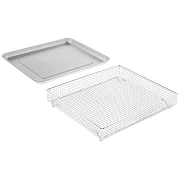 Cuisinart Convection Toaster Oven Airfryer Combo, 6-in-1 1800 Watts, XL Capacity Convection Oven with 60-Minute Timer/Auto-Off for Toast, Bake or Broil, Stainless Steel, CTOA-122