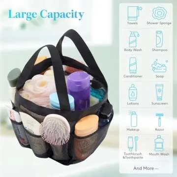 Lifewit Mesh Shower Caddy for Portable Shower Storage