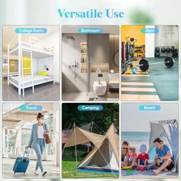 Lifewit Mesh Shower Caddy Freestanding Portable Shower Tote Bag for College Dorm, Bathroom, Gym, Travel, Quick Dry Hanging Shower Organizer with 7 Storage Pockets for Toiletry Essentials, Medium,Black