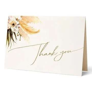 Elegant Boho Thank You Cards | 25 Pack by Anna Marie