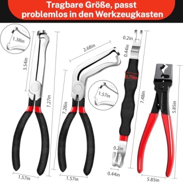 SBGGRL 4 Pcs Electrical Disconnect Pliers & Connector Tool Kit for Automotive Use
