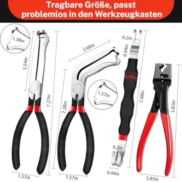 SBGGRL 4 Pcs Electrical Disconnect Pliers & Connector Tool Kit for Automotive Use