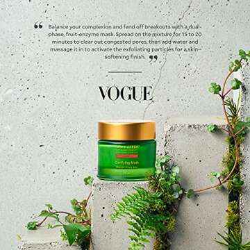 Tata Harper Clarifying Mask, Salicylic Acid & Lactic Acid Blemish Treatment, 100% Natural, Made Fresh in Vermont, 30ml