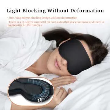 AOAWI 3D Eye Mask - Breathable Comfort for Sleep