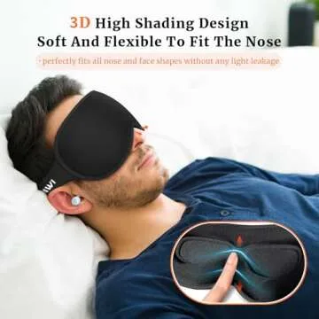 AOAWI 3D Eye Mask - Breathable Comfort for Sleep