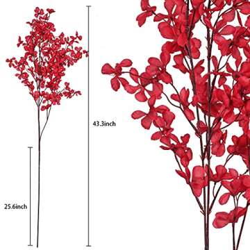 Dolicer 43.3'' Artificial Cherry Flowers for Elegant Décor