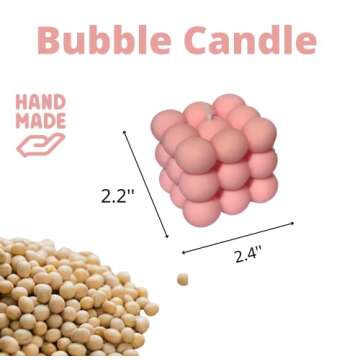 Pink Bubble Candle Valentines day decorations, Pink birthday gifts for girls, Pink Decor, Pink room ...