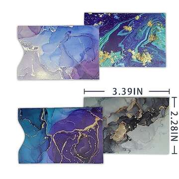 DEEZOMO 10 PCS RFID Blocking Sleeves, Credit Card Holder for Women Men Protect Cards Identity from E...