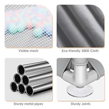 79" × 71" Extra Large Baby Playpen - Safe & Spacious Play Area