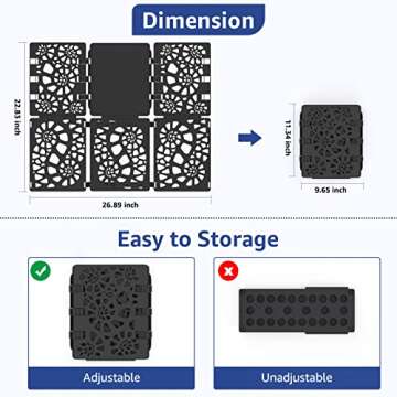 BoxLegend Shirt Folder V1-Plus Tshirt Folding Board Clothes Folder Easy and Fast to Fold Clothes for Adult and Kids Black