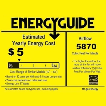 Biukis 60-Inch Ceiling Fan with Lights & Remote Control