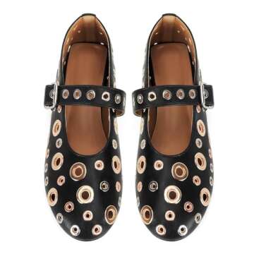Stylish MICIFA Ballet Flats for Women with Buckle Strap