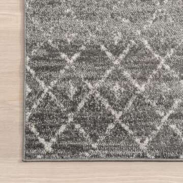 nuLOOM 2x14 Moroccan Blythe Rug - Dark Grey Design