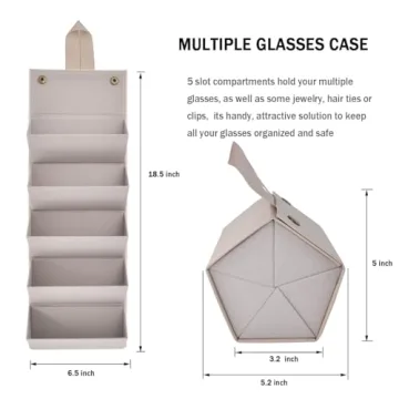 Kenpal Stylish Foldable Sunglasses Case for Travel