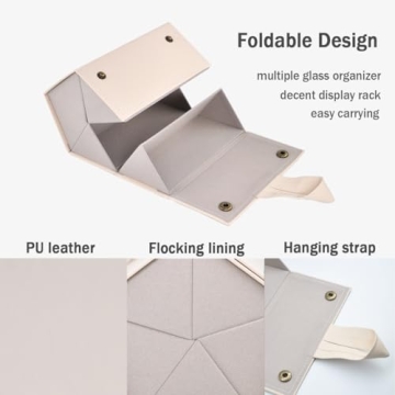 Kenpal Stylish Foldable Sunglasses Case for Travel