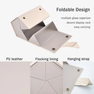 Kenpal Stylish Foldable Sunglasses Case for Travel