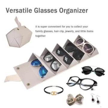 Kenpal Stylish Foldable Sunglasses Case for Travel