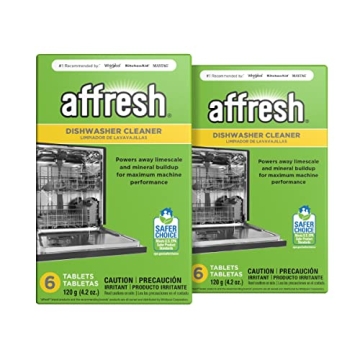 Affresh Dishwasher Cleaner - 12 Month Supply for Sparkling Clean Dishes and Odor Removal