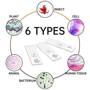 100Pcs Microscope Slides Set for Kids and Students