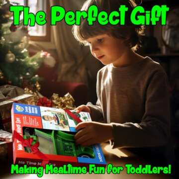 Funwares Green Tractor Engaging Kids' Dinnerware Set: Durable, Divided Plate, Fun Fork and Spoon, Ideal for Picky Eaters, Educational Mealtime, Easy Cleaning, Gift for Toddlers