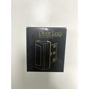 Durable Door Reinforcement Lock - 800lbs Security for Homes