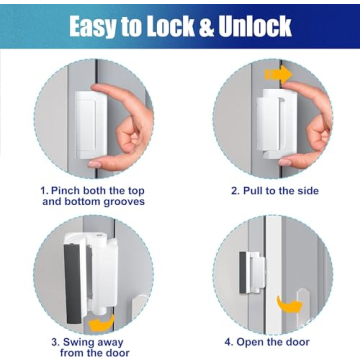 Durable Door Reinforcement Lock - 800lbs Security for Homes