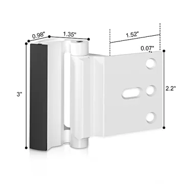 Durable Door Reinforcement Lock - 800lbs Security for Homes