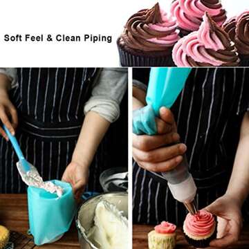 Weetiee D Silicone Piping Bags - Eco-Friendly Baking Tool