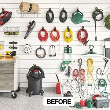 Heavy-Duty Wrap-It Storage Straps - Assorted 9-Pack - Extension Cord Hanger Cord Straps for Garage Storage and Organization