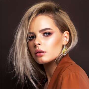 Elegant Horse Earrings with Feather Embellishments