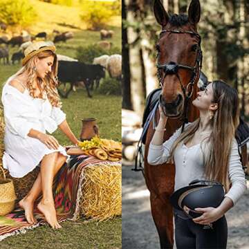 Elegant Horse Earrings with Feather Embellishments