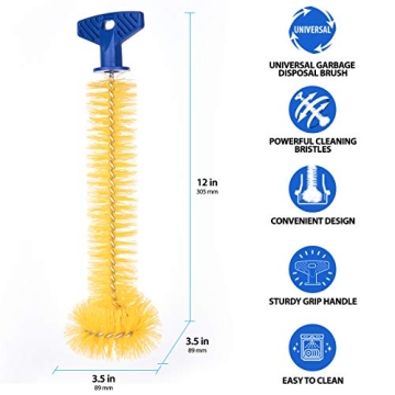 Mr. Scrappy Universal Garbage Disposal Brush - 11 Inch Yellow
