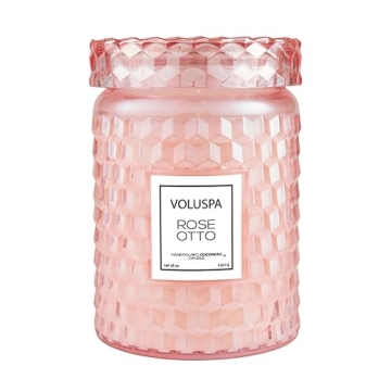 Voluspa Rose Otto Candle 18oz - Clean Burning & Elegant