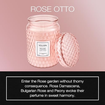 Voluspa Rose Otto Candle 18oz - Clean Burning & Elegant
