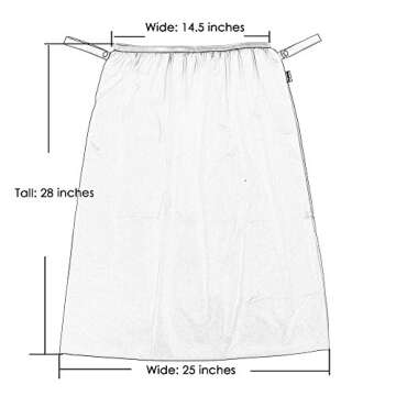 Teamoy (2 Pack Reusable Pail Liner for Cloth Diaper/Dirty Diapers Wet Bag, Gray Chevron+Slate