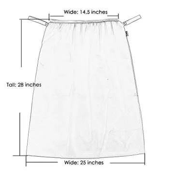 Teamoy (2 Pack Reusable Pail Liner for Cloth Diaper/Dirty Diapers Wet Bag, Gray Chevron+Slate