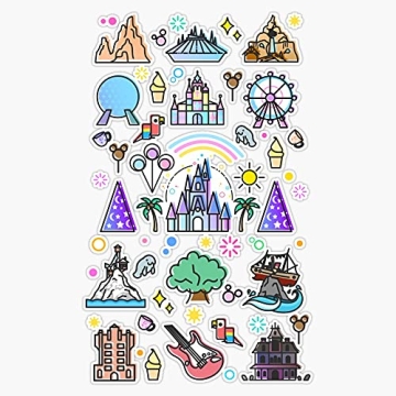 Happiest Place On Earth Stickers for Scrapbooking & Decor