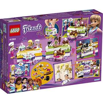 LEGO Friends Baking Competition 41393 Building Kit, Set Baking Toy, Featuring 3 Friends Characters and Toy Cakes (361 Pieces)