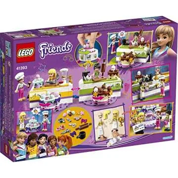 LEGO Friends Baking Competition 41393 Building Kit, Set Baking Toy, Featuring 3 Friends Characters and Toy Cakes (361 Pieces)