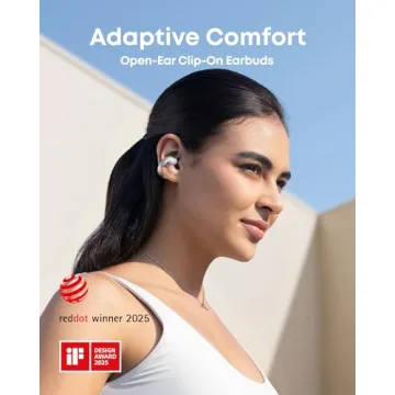 Soundcore AeroClip by Anker, Open-Ear Earbuds, Clip-On Headphones, Adaptive Comfort, Clear Calls wit...